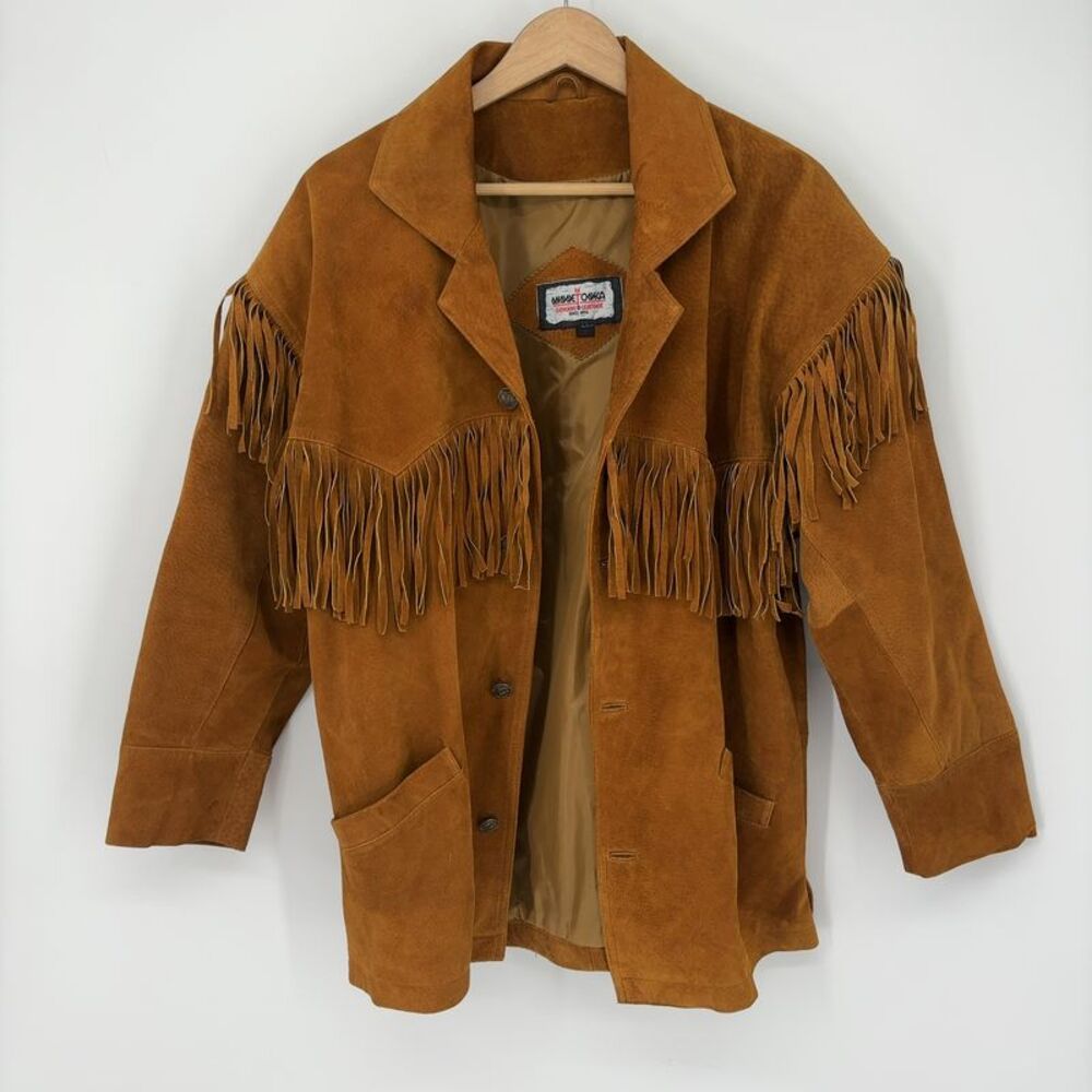 Minnetonka Scully Suede Fringe Coat Festival Western Cowboy
